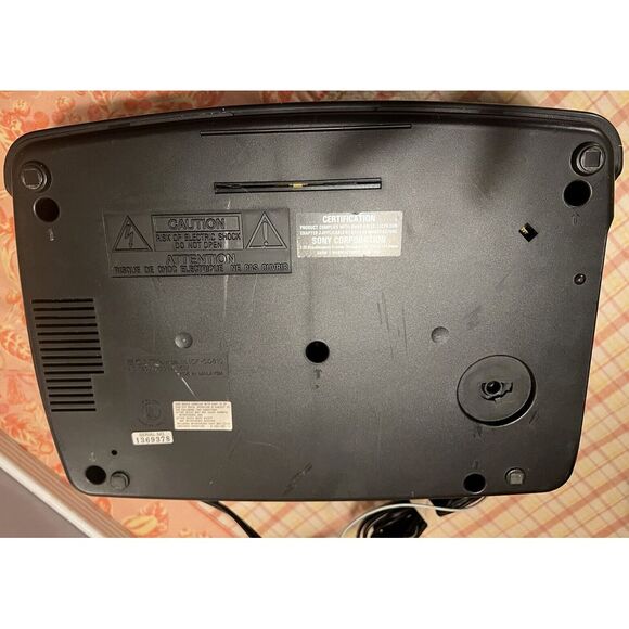 Sony CD Player Alarm Clock Radio ICF-CD810 Black Tested & Working 90s - Picture 6 of 6